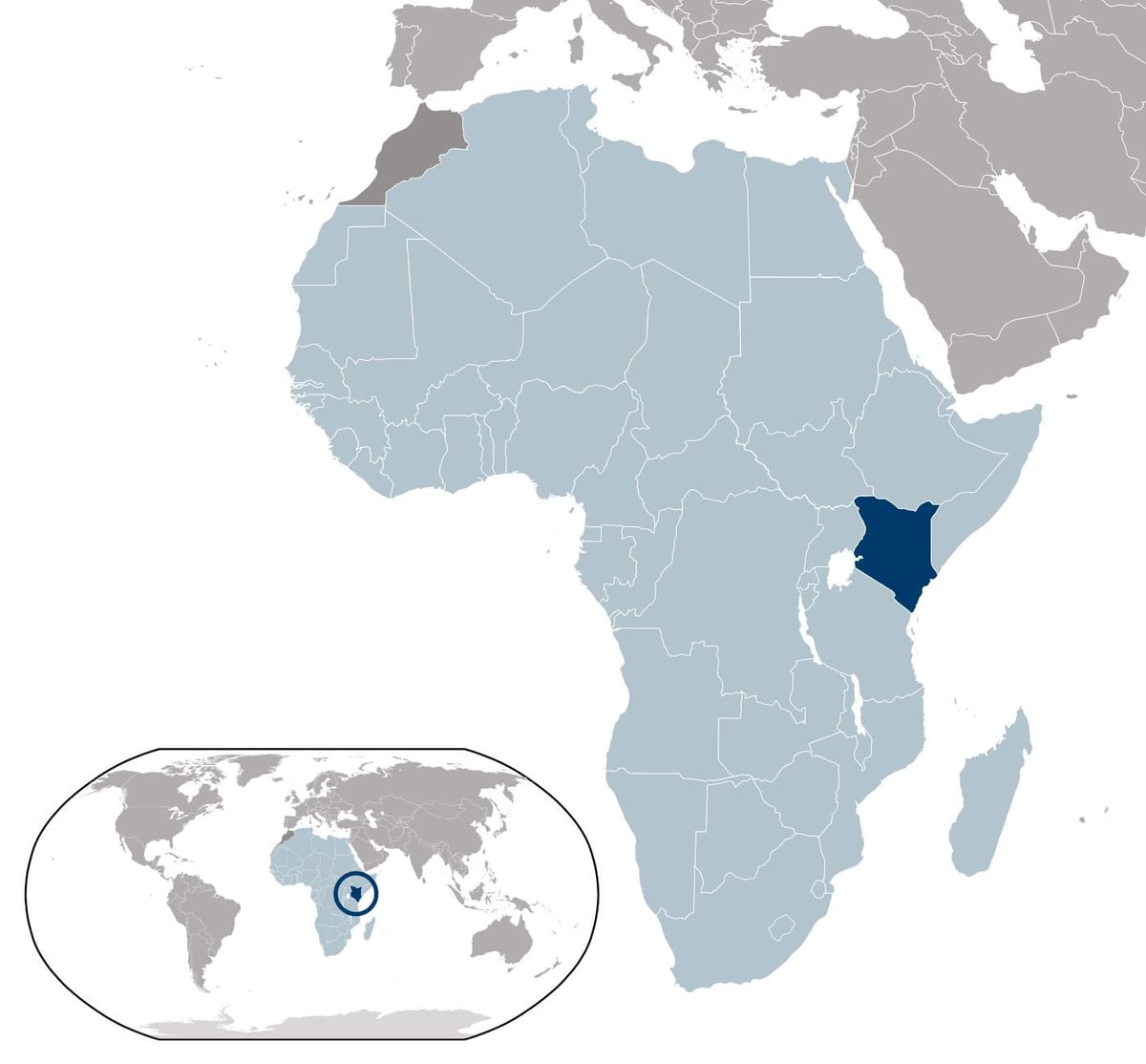 Kenya karta läge