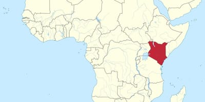 Karta över Kenya karta vektor