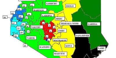 Karta över kisumu i Kenya