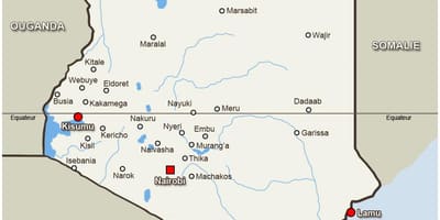 Karta över kitale Kenya