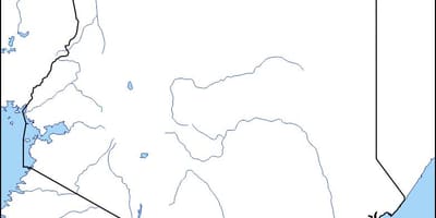 Karta över tom karta över Kenya