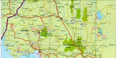 Västra provinsen i Kenya karta